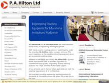 Tablet Screenshot of p-a-hilton.co.uk